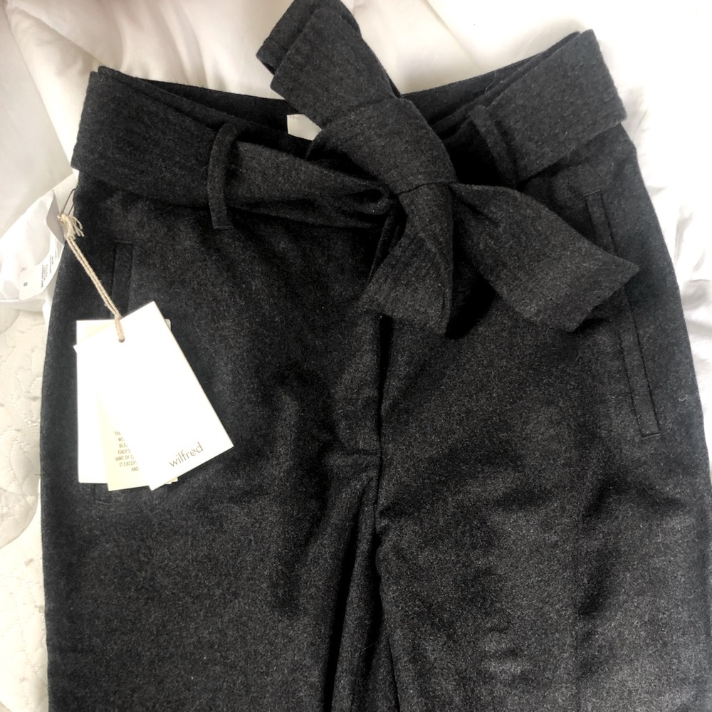 Aritzia Wilfred tie front pants